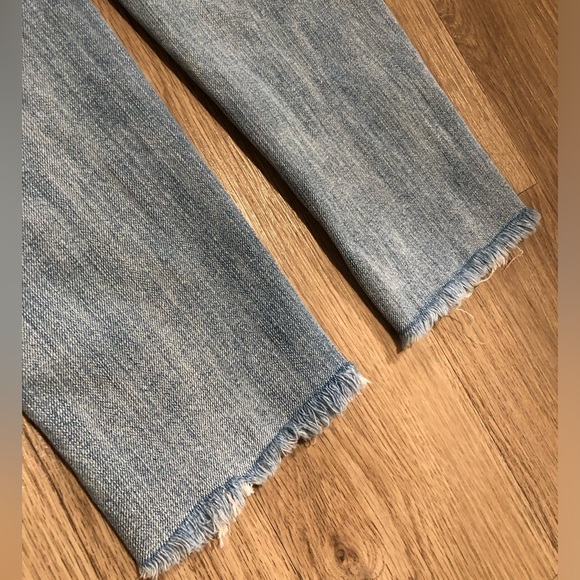 Aeropostale Distressed Overalls Light Wash Ankle Length Size XS - Picture 13 of 16